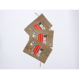 Набор мешков с термонаклейкой «Почта», холща, 3 штуки, 16 х 24 см