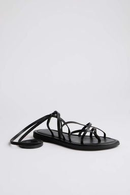 Trendyol Shoes Taba Bilekten Baglamal? Parmak Aras? Kad?n Sandalet TAKSS25SD00021 - Trendyolmilla фото 11
