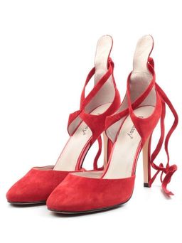06-V-892 RED Туфли женские (натуральная замша)