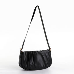 Сумка женская кросс-боди на молнии, 24×7×13 см, чёрная