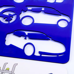 Трафарет для малышей Транспорт с раскраской - Simaland фото 3