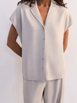 Льняная блуза с отложным воротником ZR2605012003-36 / Zarina