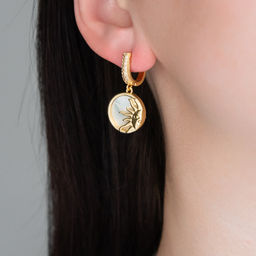 Серьги Арт. 3-3929-Y - MyGemma фото 2