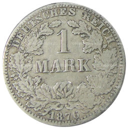 1 марка 1876 года A Германия