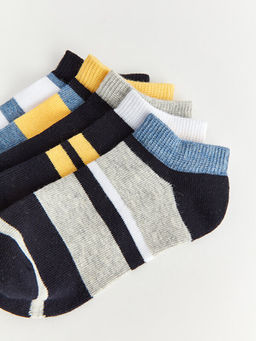 Renk Bloklu Erkek ?ocuk Patik ?orap 5li