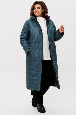 Пальто Rumoda 2236 зелено-черный