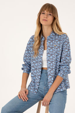 Kad_n A__k Mavi Uzun Kollu G_mlek