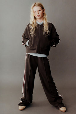 WIDE-LEG TROUSERS WITH MODAL STRIPES - Zara фото 6