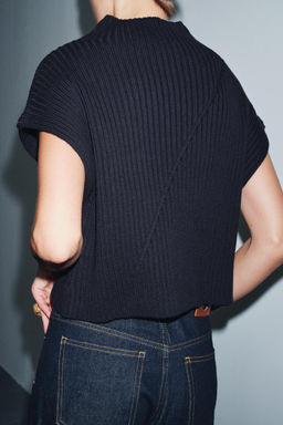 RIBBED KNIT VEST - Zara фото 16