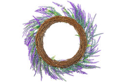 Венок 56*56*12 см "Лавандовое поле"