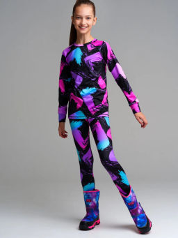 32321143 Термокомплект трикотажный для девочек: брюки, толстовка для эпизодического использования - Playtoday фото 2