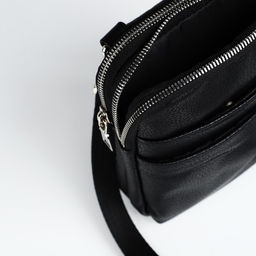 Сумка мужская TEXTURA через плечо, искусственная кожа, цвет чёрный  фото 4