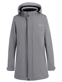 Парка спортивная мужская с капюшоном softshell серого цвета 9565Sr - Mtforce фото 22