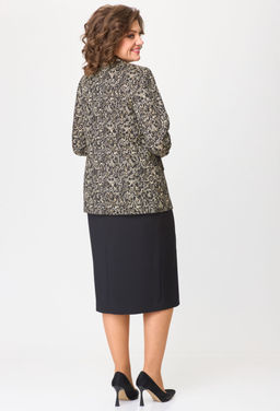 Костюм БелЭльСтиль 866/597 золото дизайн+черный однотон фото 2
