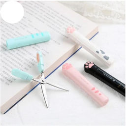 Ножницы мини складные и острые 8.7 см Лапка котика