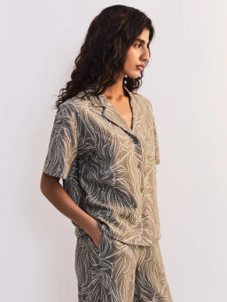 Вискозная блуза с принтом ZR2605012014-235 / Zarina  фото 4