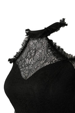 Siyah Dantel Maxi Abiye & Mezuniyet Elbisesi TPRSS26AE00028 - Trendyolmilla фото 6