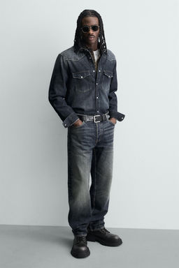 DISTRESSED CHUNKY LACE-UP BOOTS - Zara фото 2