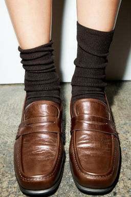 LEATHER LOAFERS - Zara фото 2
