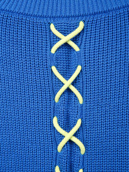Пуловер женский ZZ-01005 l.blue/yellow