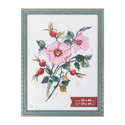 Рамка Gamma ПРК-21 30 х 40 см пластик. с оргстеклом св. голубой