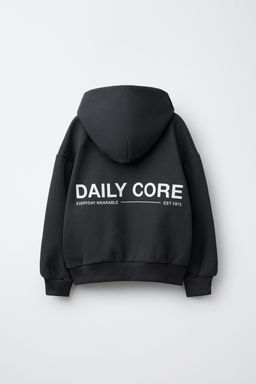 TEXT PRINT HOODIE - Zara фото 9
