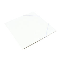 Папка на резинке А5, 500 мкм, Calligrata, корешок 15 мм, до 100 листов, белая