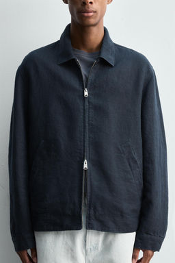 REGULAR FIT 100% LINEN JACKET - Zara фото 6