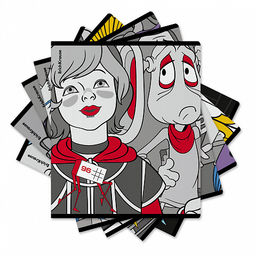 Цена за 5 шт. Тетрадь общая ученическая ErichKrause Тайна третьей планеты, 96 листов, клетка, глянцевая ламинация_MIX-PACK