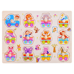 Пазл-вкладыш Паровозик с животными