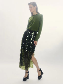 Кардиган с пайетками на воротнике / Zarina