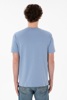 Erkek Regular Fit V Yaka Mavi Basic Ti__rt Sepette S_rpriz _ndirim - U.s. polo assn фото 6