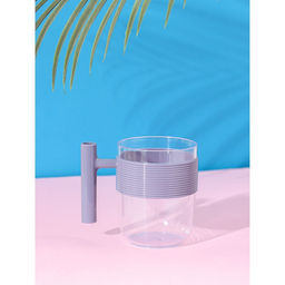 Кружка пластиковая Доляна «Стиль», 350 мл, с ручкой, для горячего, фиолетовая