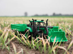 Трактор Прогресс с бортовым прицепом и ковшом инерционный (зелёный) (в коробке) - Полесье фото 15