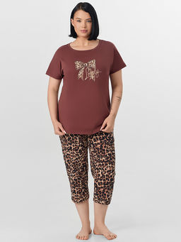 Комплект домашний женский коричневый
