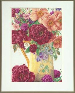 Набор для вышивания Thea Gouverneur 3019А Букет роз 24 х 34 см