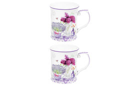 Набор 2 кружек 400 мл 12,5*9*10 см Лаванда NEW BONE CHINA - Elan gallery фото 4