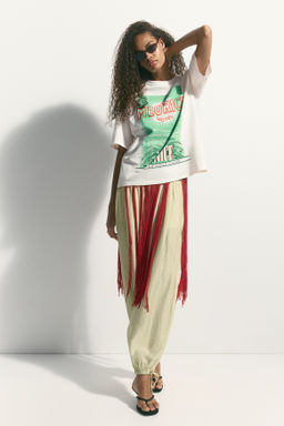 Camiseta oversize estampada - H&m фото 3