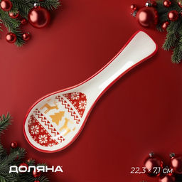 Подставка под ложку новогодняя Доляна Финский лес, 22.37.12.5 см  фото 5