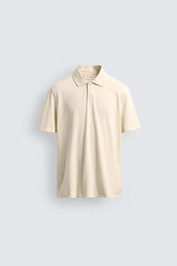 POLO REGULAR FIT ALGOD?N - LINO / Crudo - Zara фото 6