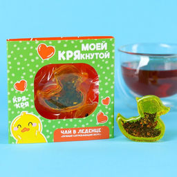 Чай в леденце Моей КРЯкнутой на открытке, уточка, 30 г.
