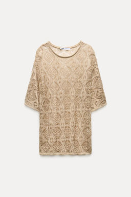 METALLIC THREAD KNIT TOP - Zara фото 6