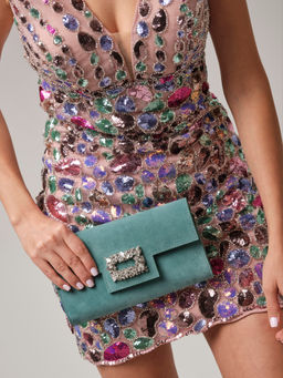 Клатч замшевый Deboro 31016 минт