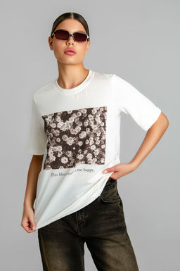 Арт. 31132 Футболка женская 44-52 (5 шт) Цвет:молочный - Калинка фото 5