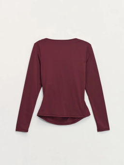 Лонгслив с декоративным узлом / Zarina фото 8