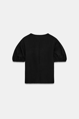 TOP MANGA ABULLONADA / Negro - Zara фото 8