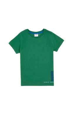 Erkek _ocuk Ye_il Bisiklet Yaka Ti__rt Sepette S_rpriz _ndirim