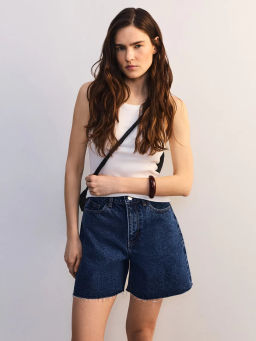 Джинсовые шорты А-силуэта ZR2605092304-104 / Zarina