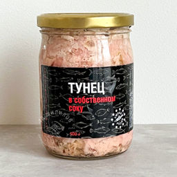 Тунец в собственном соку 500г ст/б
