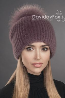 Шапка Буратино норка клевер
